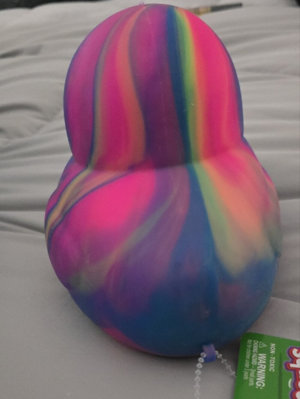 Sunny Days Jumbo Squeezy Duck – Tie-dye Squishy Stress Relief Toy - Picture 2 of 5